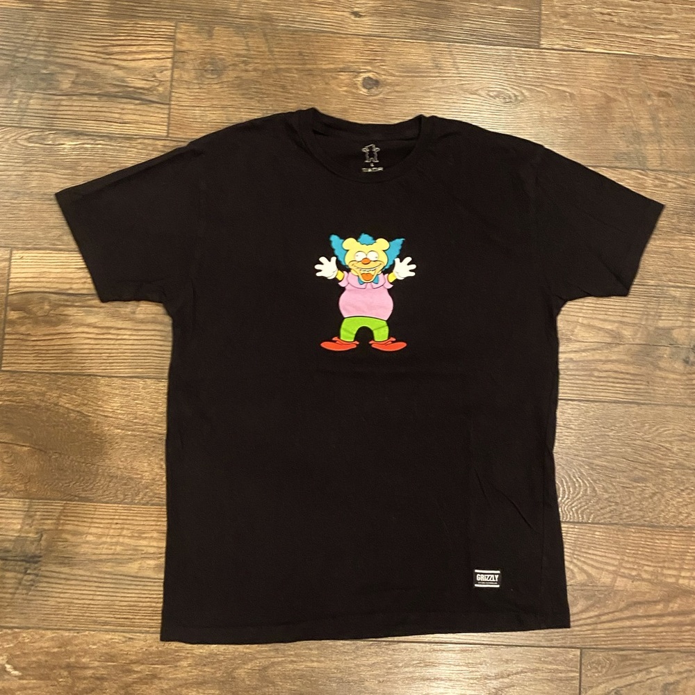 Grizzly Black Clownin Clown T-Shirt, Mens Size L